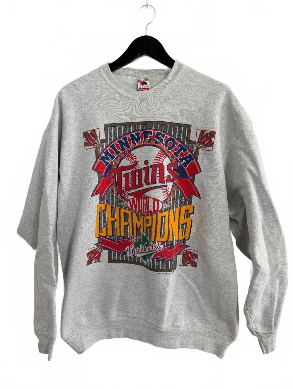 Vintage Minnesota Twins 1991 World Series Crewneck Size XL